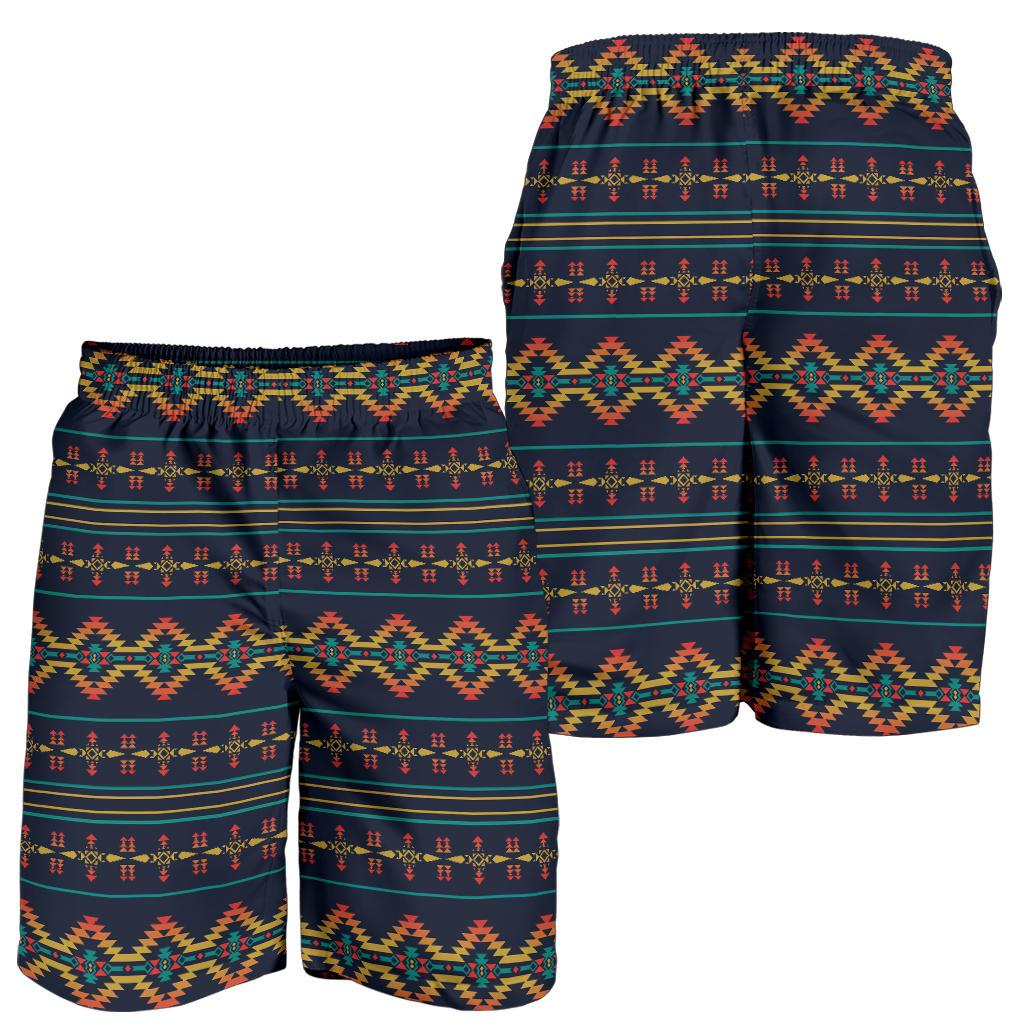 Southwest American Design Themed Print Mens Shorts-JTAMIGO.COM