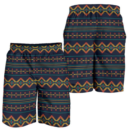 Southwest American Design Themed Print Mens Shorts-JTAMIGO.COM