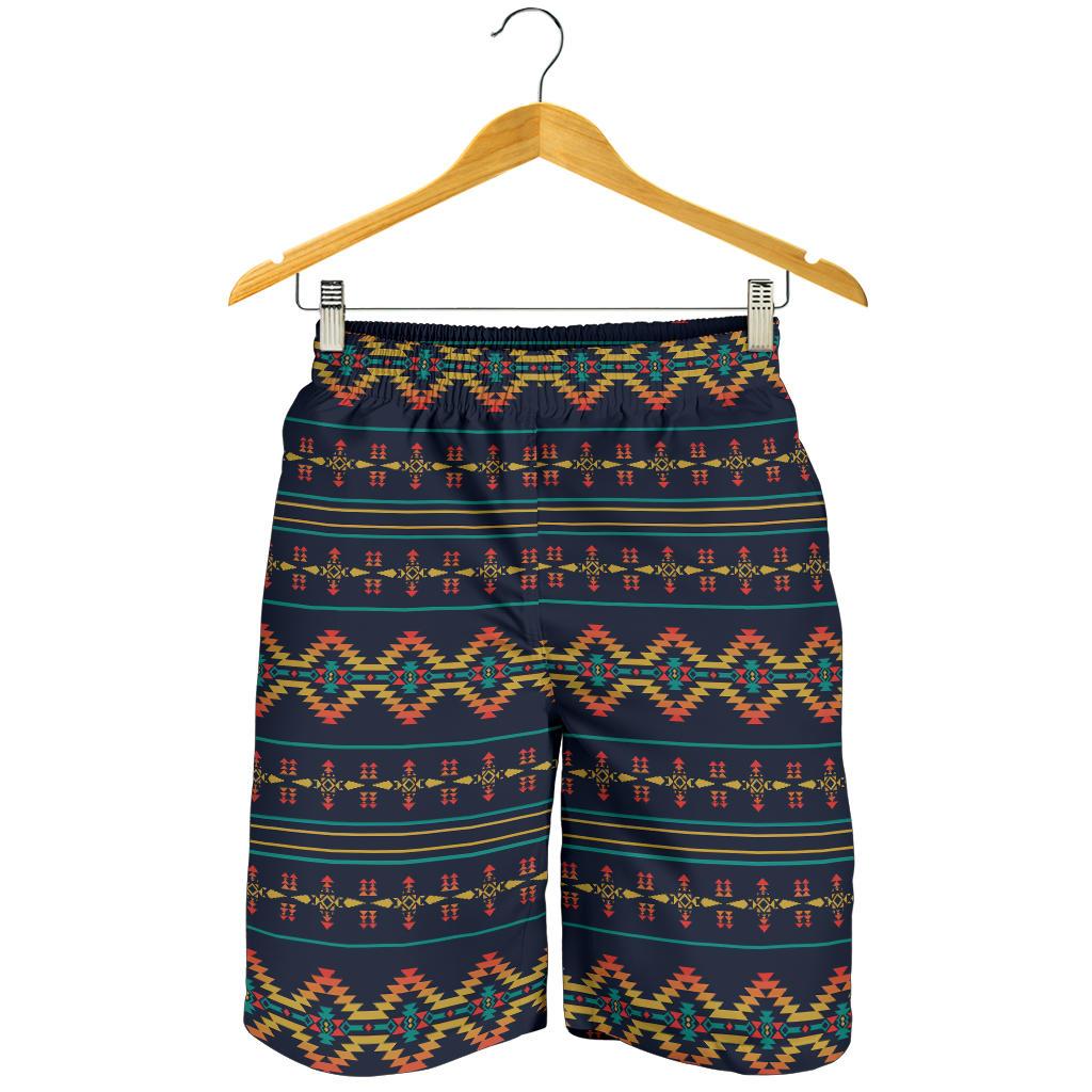 Southwest American Design Themed Print Mens Shorts-JTAMIGO.COM