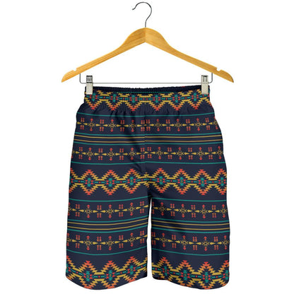 Southwest American Design Themed Print Mens Shorts-JTAMIGO.COM