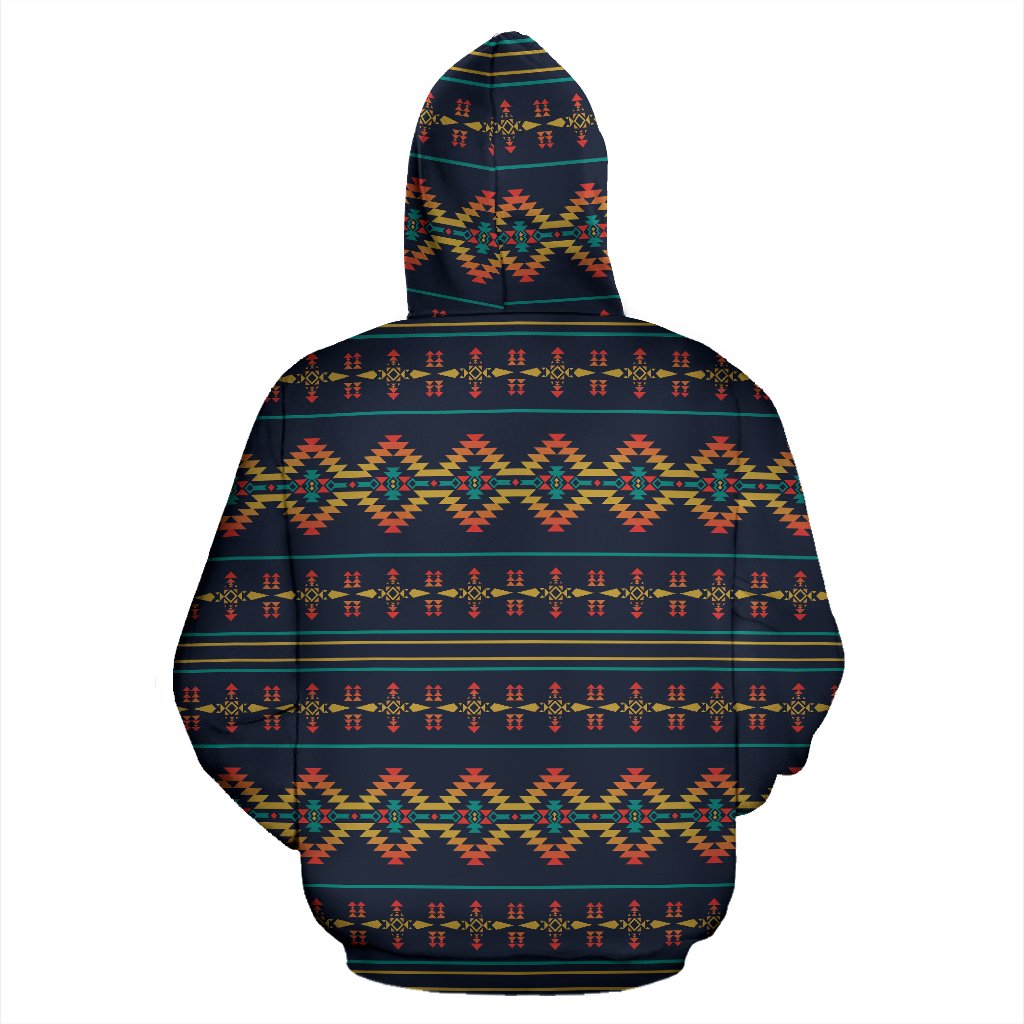 Southwest American Design Themed Print Pullover Hoodie