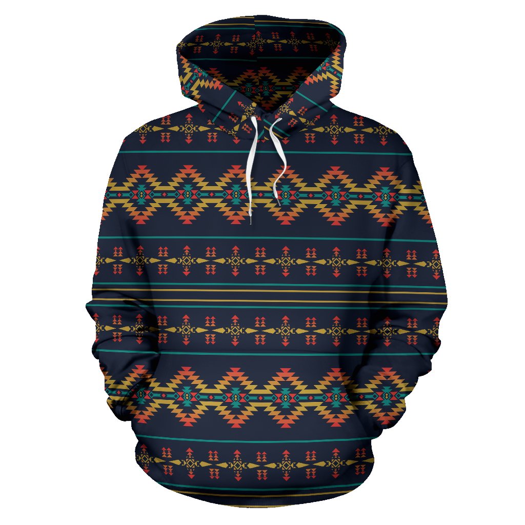 Southwest American Design Themed Print Pullover Hoodie