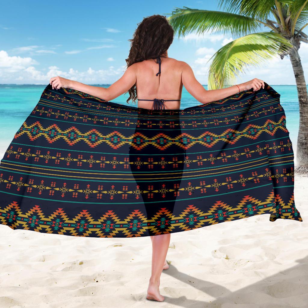 Southwest American Design Themed Print Sarong Pareo Wrap