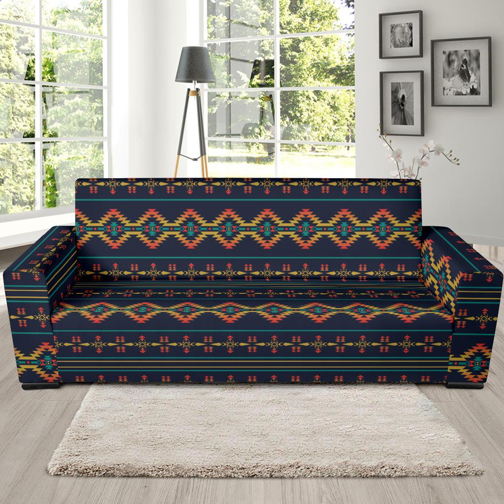 Southwest American Design Themed Print Sofa Slipcover-JTAMIGO.COM