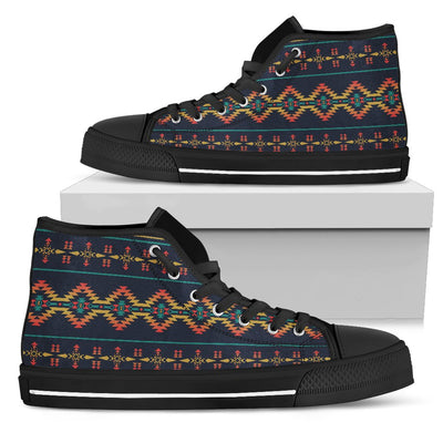 Southwest American Design Themed Print Women High Top Shoes