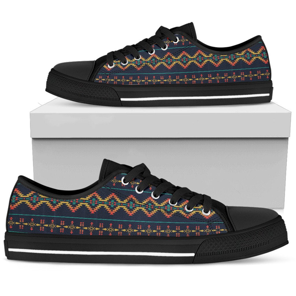 Southwest American Design Themed Print Women Low Top Shoes-JTAMIGO.COM