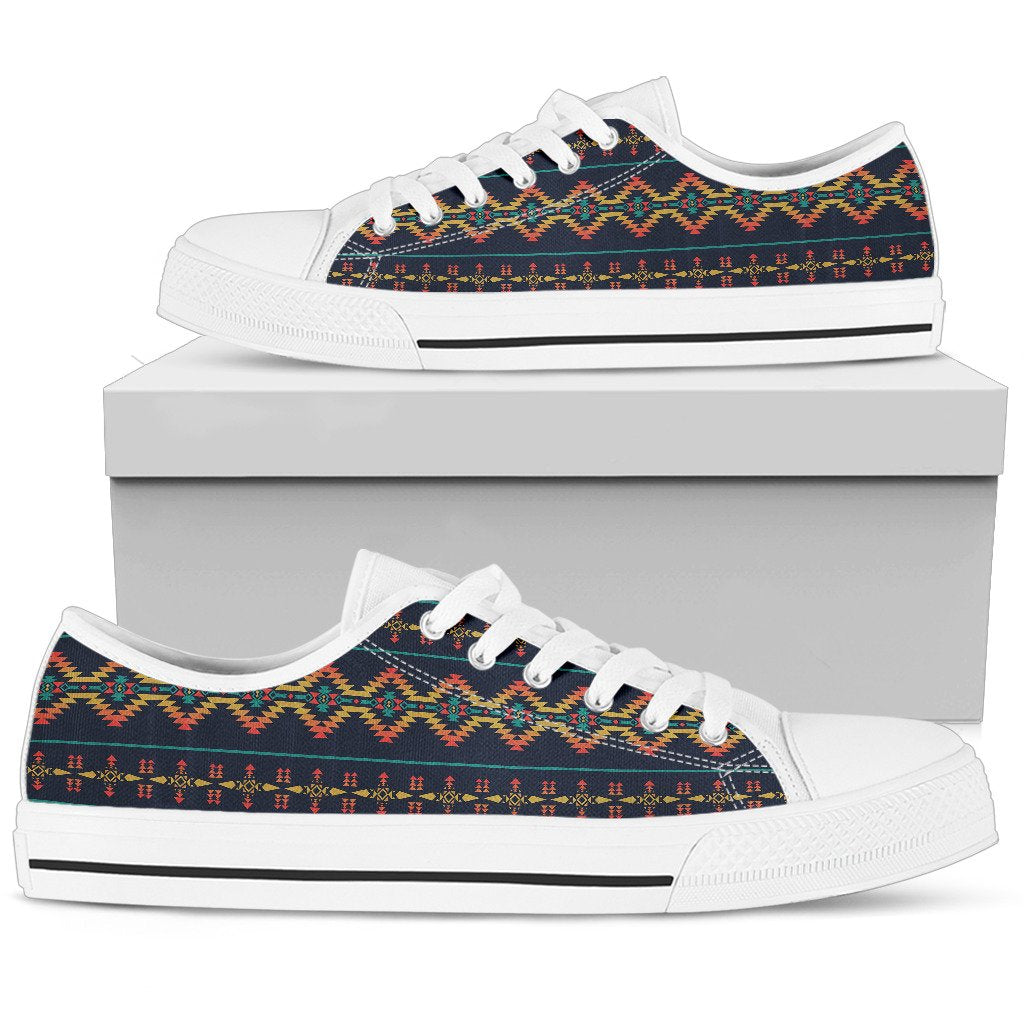 Southwest American Design Themed Print Women Low Top Shoes-JTAMIGO.COM