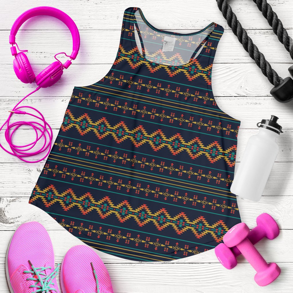 Southwest American Design Themed Print Women Racerback Tank Top