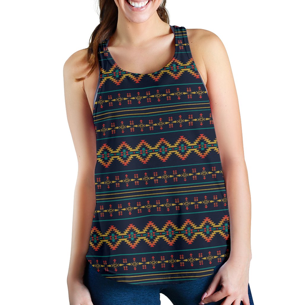 Southwest American Design Themed Print Women Racerback Tank Top