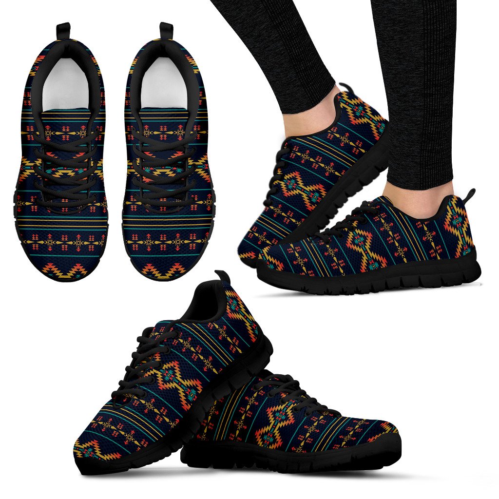 Southwest American Design Themed Print Women Sneakers Shoes