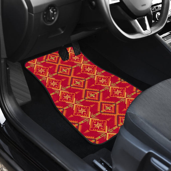 Southwest Aztec Design Themed Print Car Floor Mats - JTAMIGO