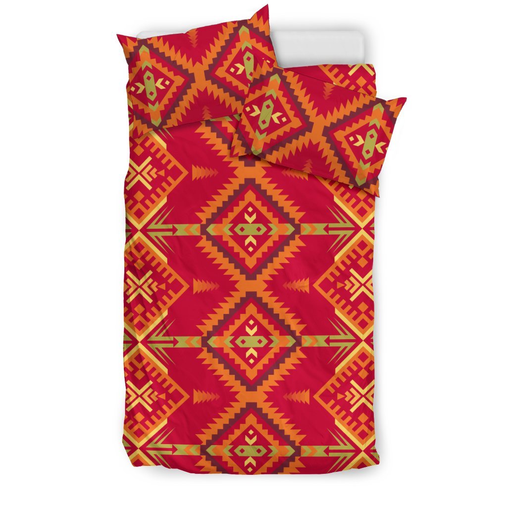 Southwest Aztec Design Themed Print Duvet Cover Bedding Set