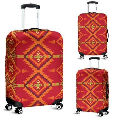Southwest Aztec Design Themed Print Luggage Cover Protector