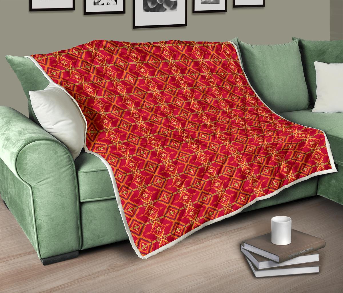 Southwest Aztec Design Themed Print Premium Quilt-JTAMIGO.COM