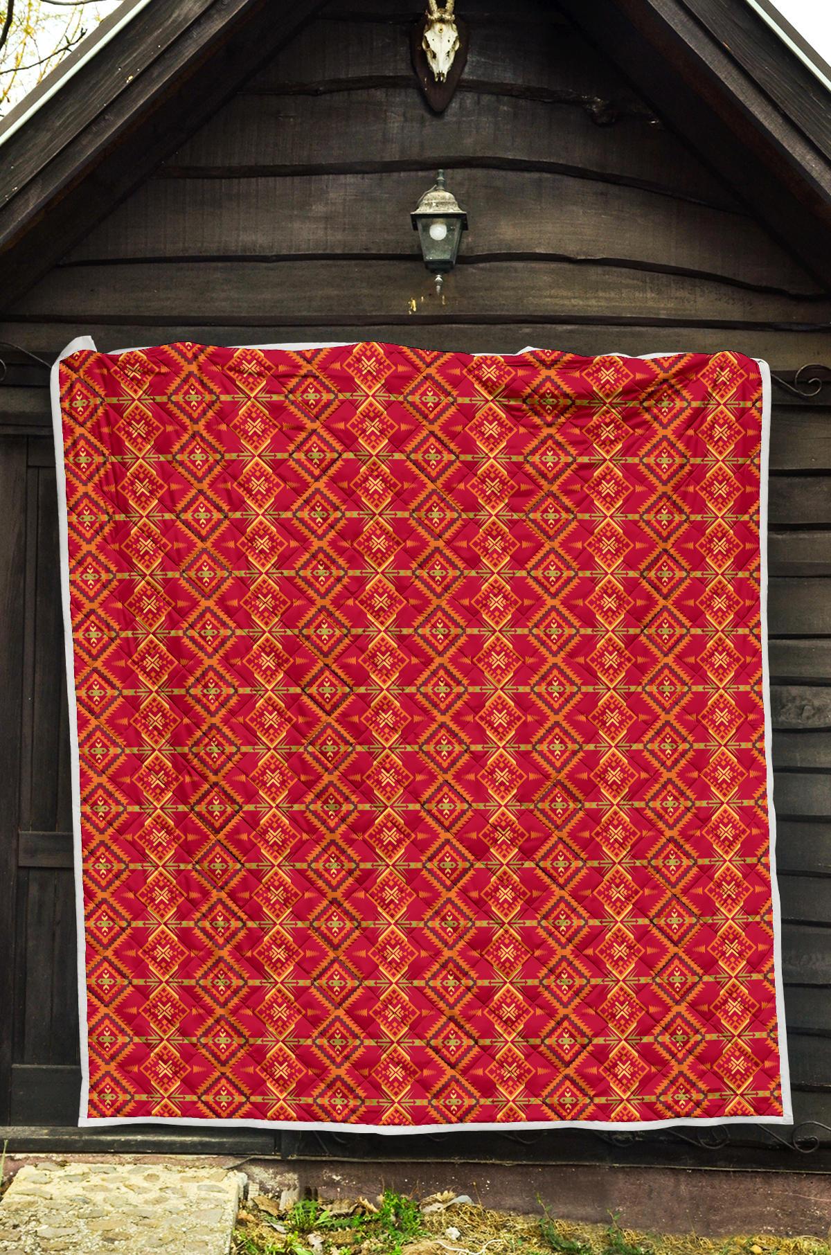 Southwest Aztec Design Themed Print Premium Quilt-JTAMIGO.COM