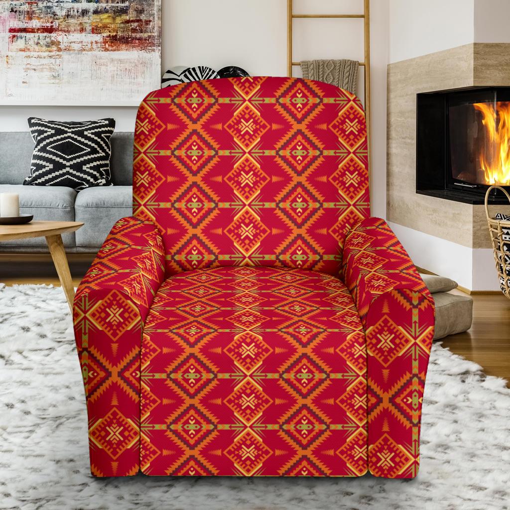 Southwest Aztec Design Themed Print Single Sofa Slipcover -JTAMIGO.COM