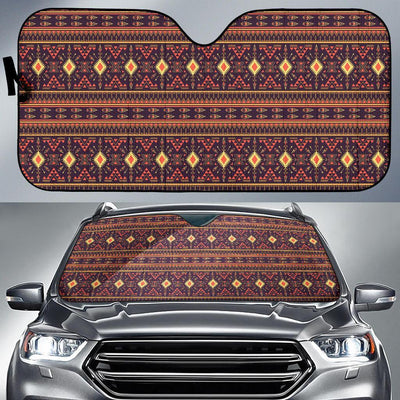 Southwest Ethnic Design Themed Print Car Sun Shade For Windshield