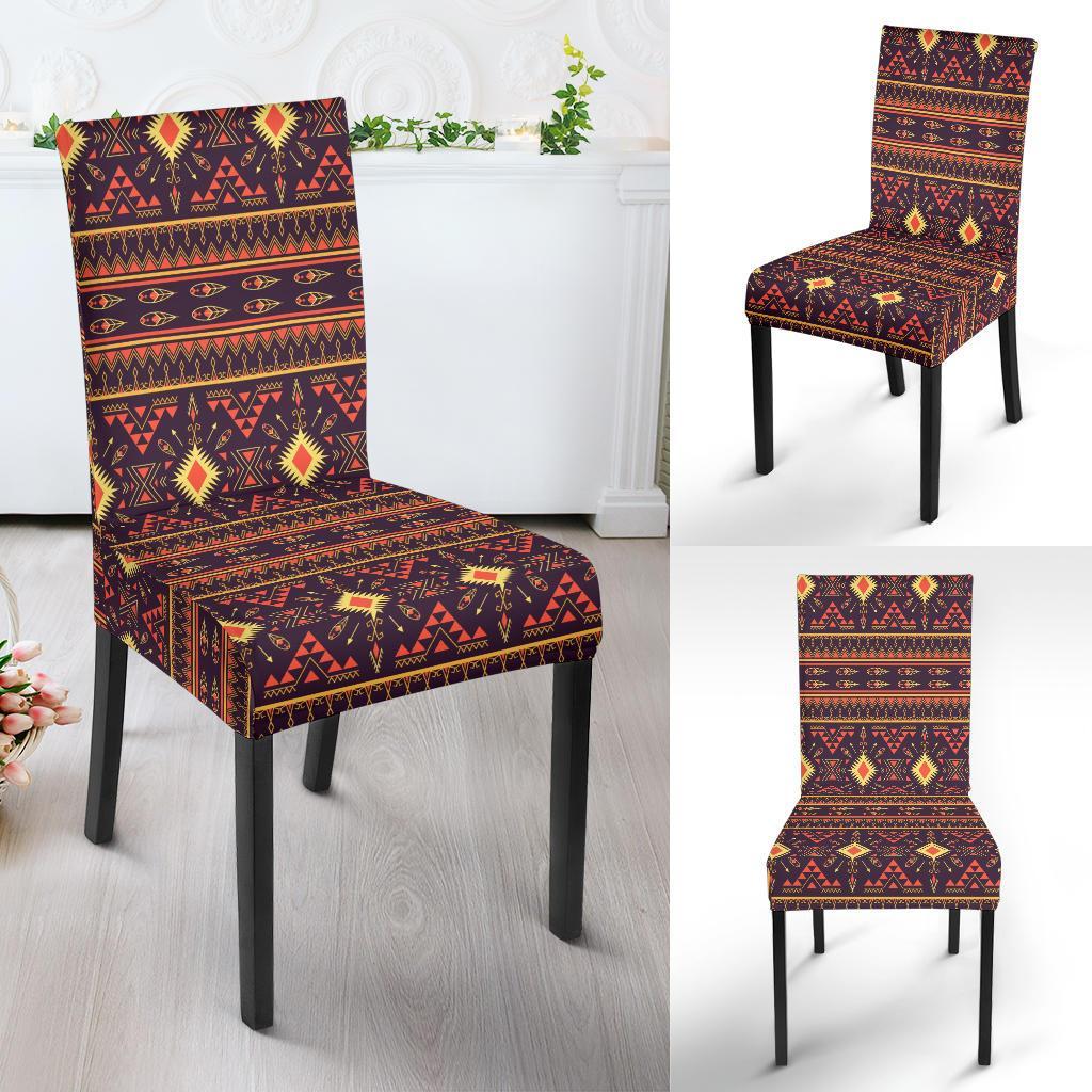 Southwest Ethnic Design Themed Print Dining Chair Slipcover-JTAMIGO.COM