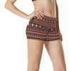 Southwest Ethnic Design Themed Print High Waisted Spandex Shorts-JTAMIGO.COM