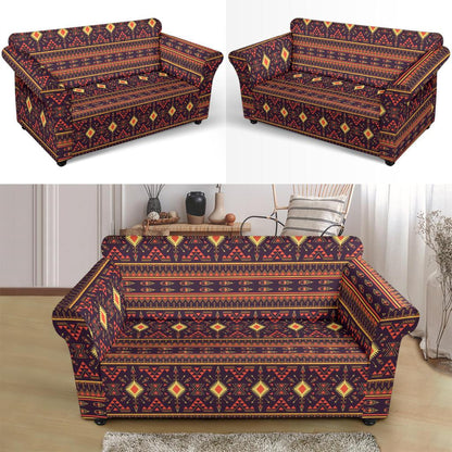 Southwest Ethnic Design Themed Print Loveseat Slipcover-JTAMIGO.COM