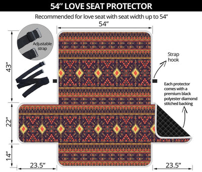 Southwest Ethnic Design Themed Print Loveseat Sofa Protector-JTAMIGO.COM