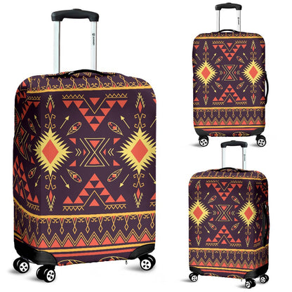 Southwest Ethnic Design Themed Print Luggage Cover Protector