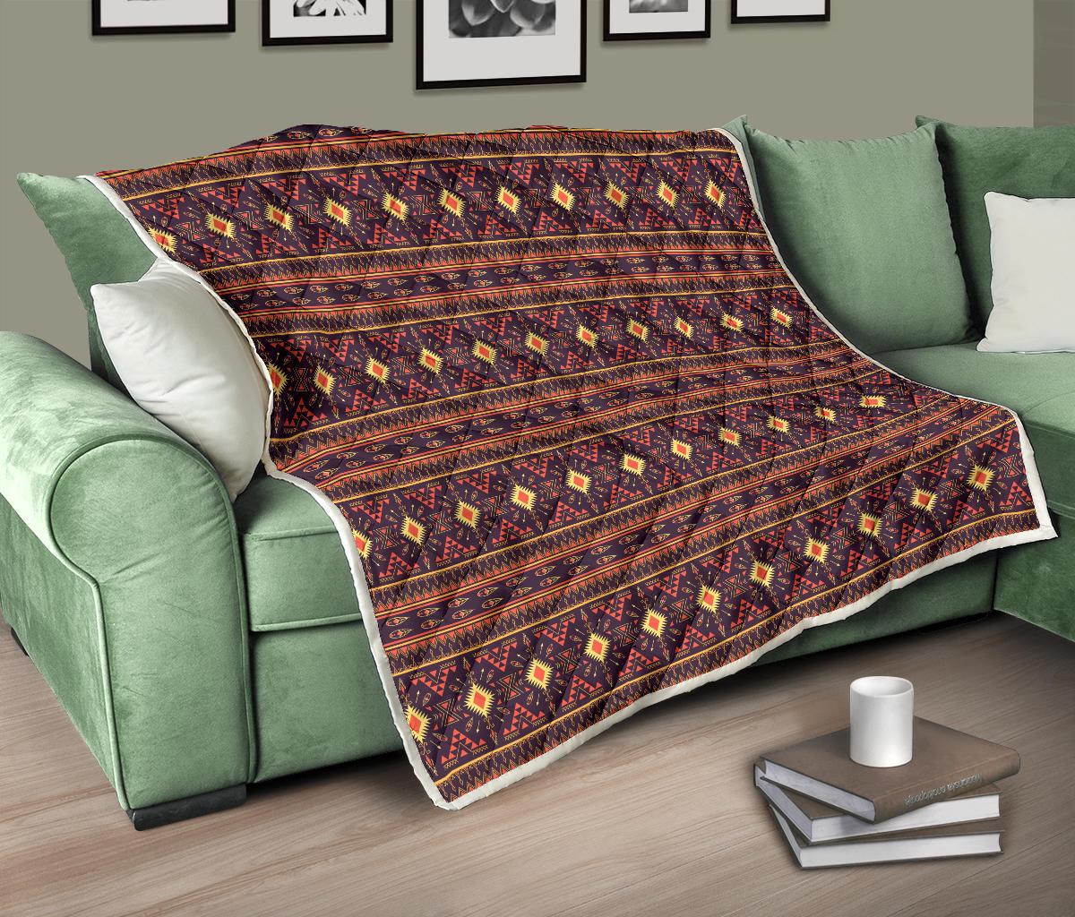 Southwest Ethnic Design Themed Print Premium Quilt-JTAMIGO.COM