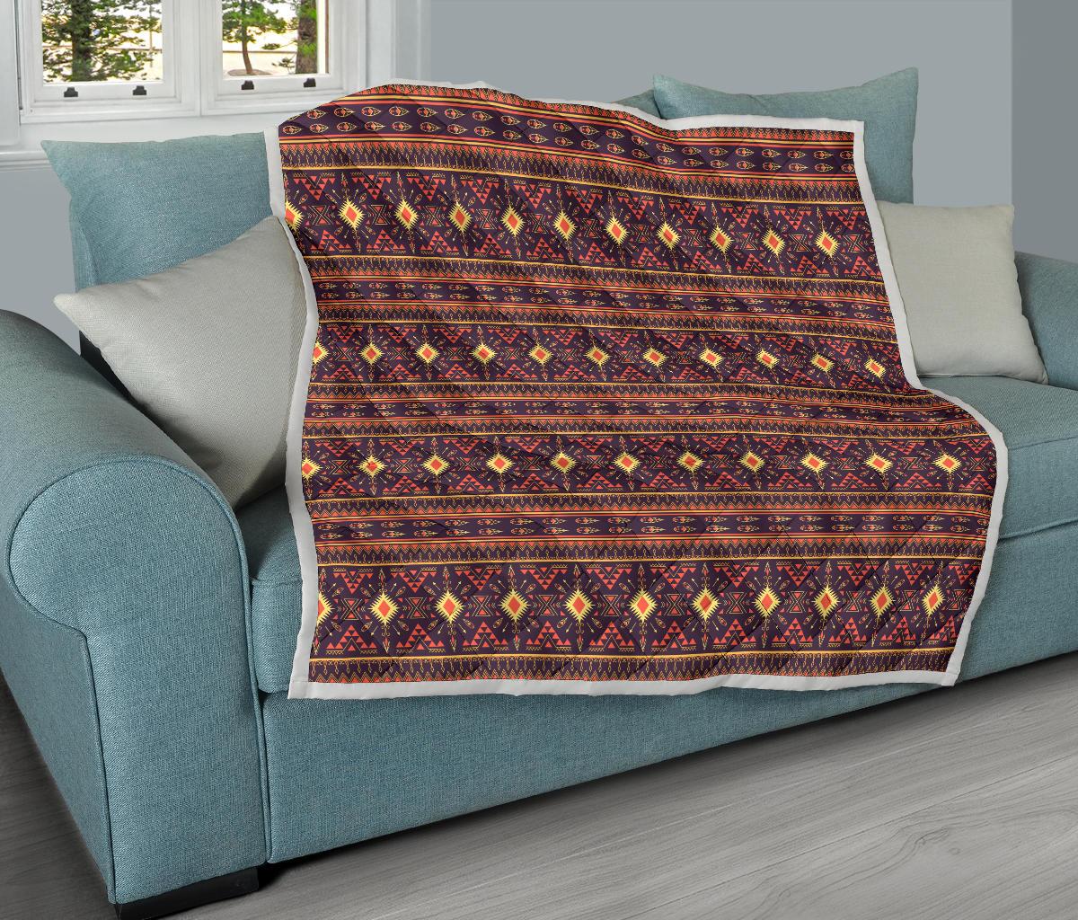 Southwest Ethnic Design Themed Print Premium Quilt-JTAMIGO.COM