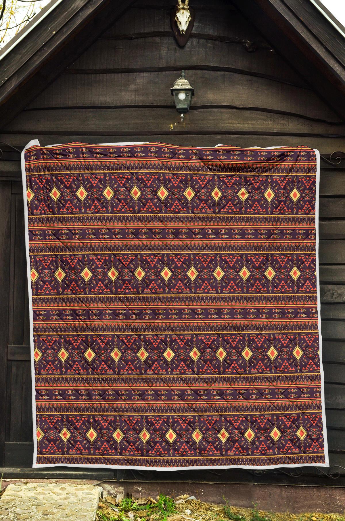 Southwest Ethnic Design Themed Print Premium Quilt-JTAMIGO.COM
