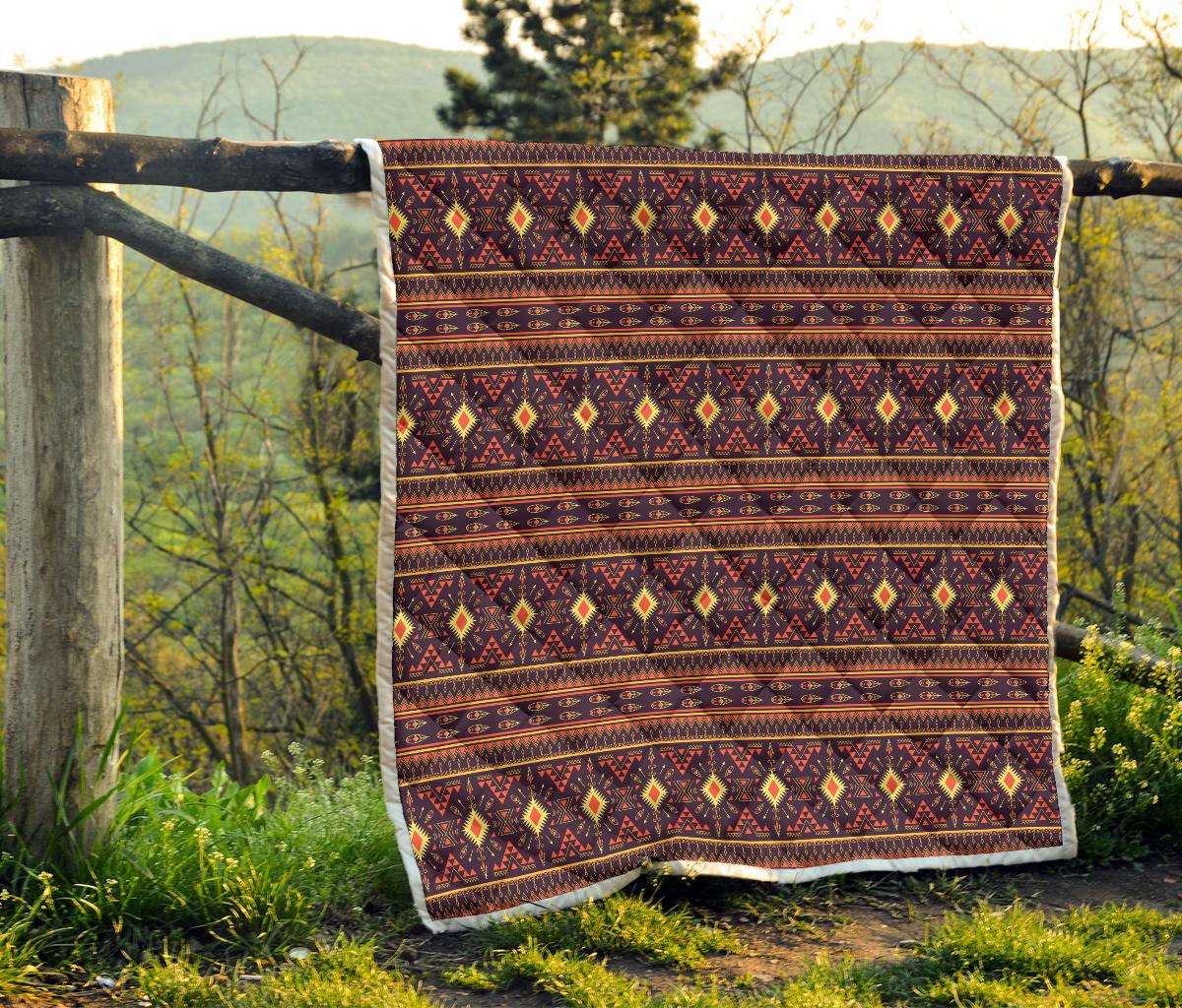 Southwest Ethnic Design Themed Print Premium Quilt-JTAMIGO.COM