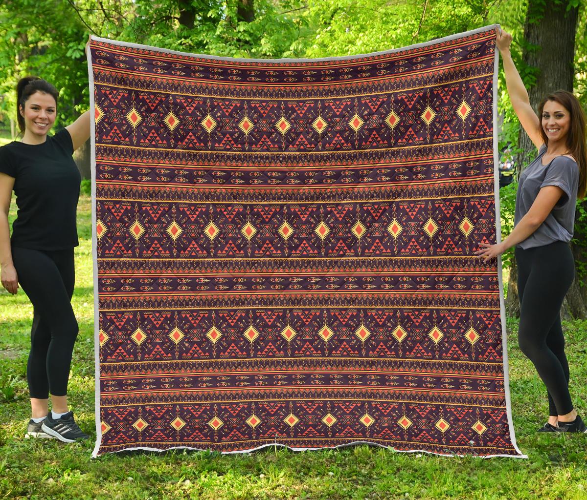Southwest Ethnic Design Themed Print Premium Quilt-JTAMIGO.COM
