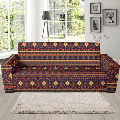 Southwest Ethnic Design Themed Print Sofa Slipcover-JTAMIGO.COM