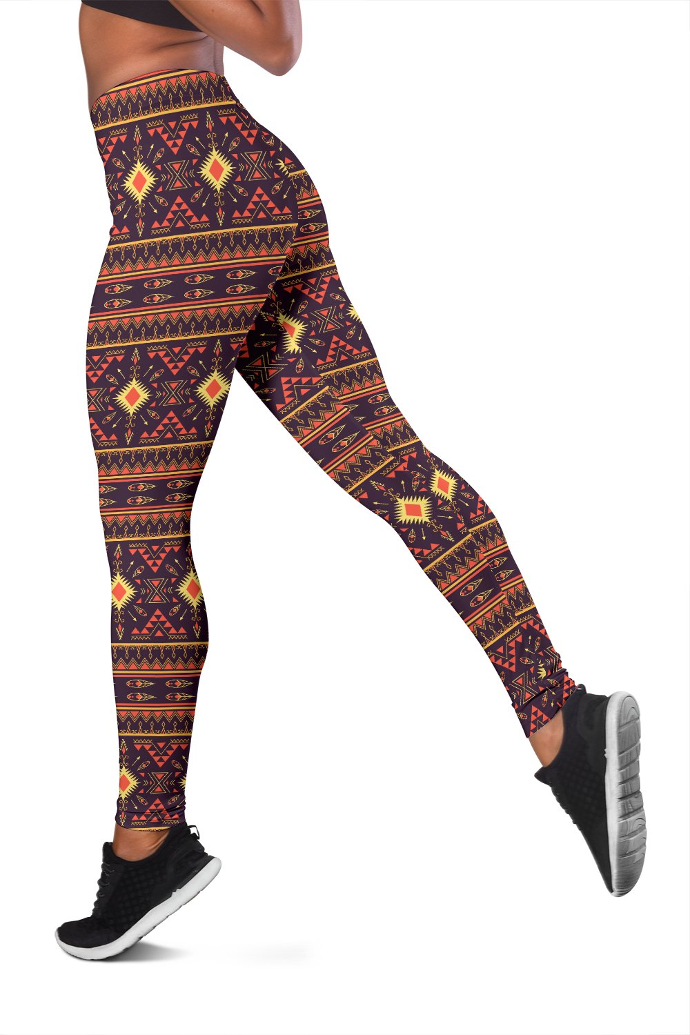 Southwest Ethnic Design Themed Print Women Leggings
