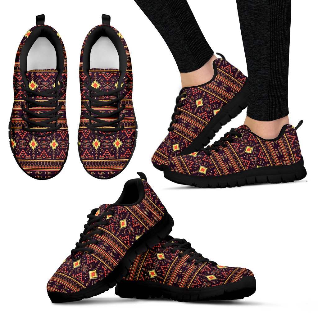 Southwest Ethnic Design Themed Print Women Sneakers Shoes