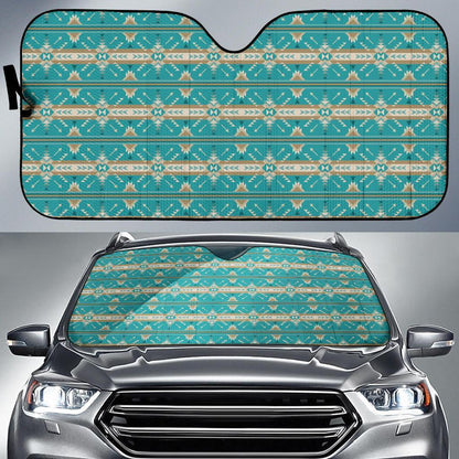 Southwest Native Design Themed Print Car Sun Shade For Windshield