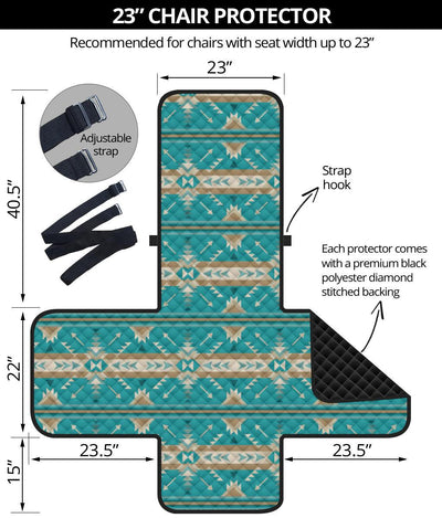 Southwest Native Design Themed Print Chair Protector-JTAMIGO.COM