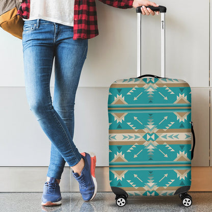 Southwest Native Design Themed Print Luggage Cover Protector