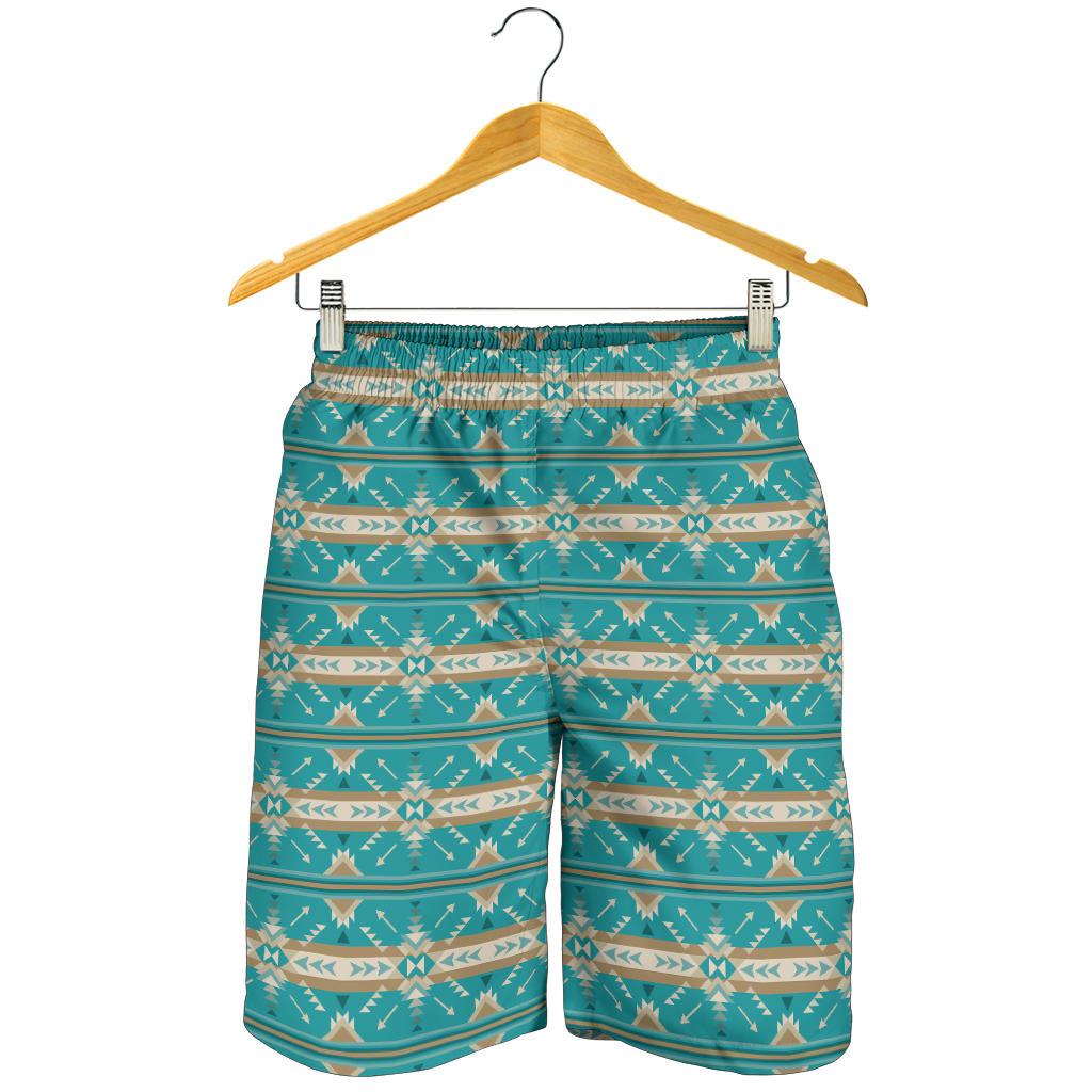 Southwest Native Design Themed Print Mens Shorts-JTAMIGO.COM