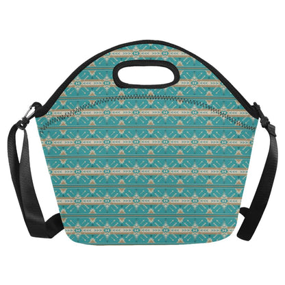 Southwest Native Design Themed Print Neoprene Lunch Bag (Model 1669)(Large)-JTAMIGO.COM