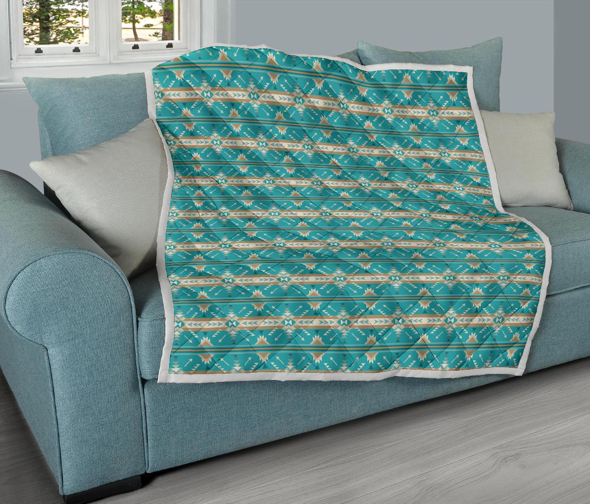 Southwest Native Design Themed Print Premium Quilt-JTAMIGO.COM