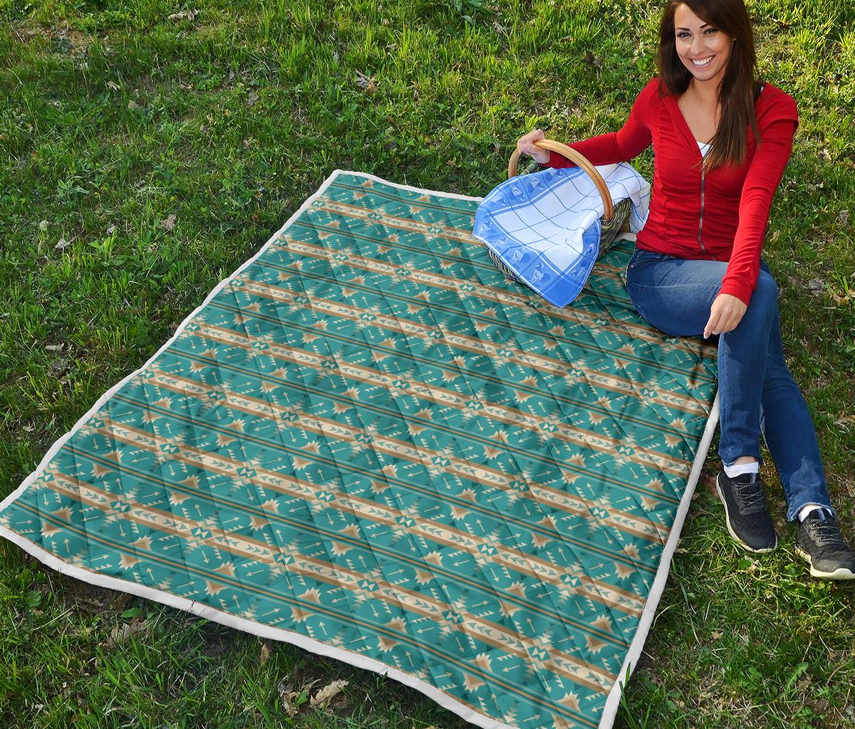 Southwest Native Design Themed Print Premium Quilt-JTAMIGO.COM