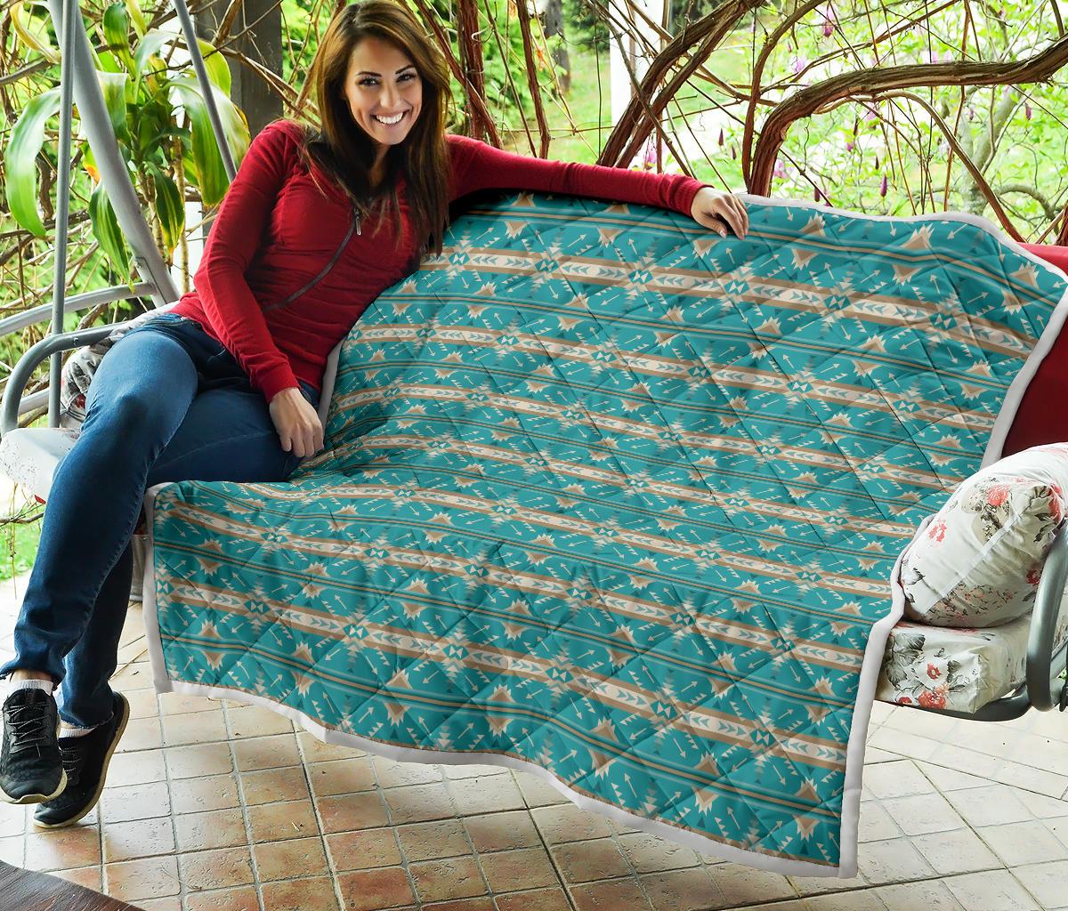 Southwest Native Design Themed Print Premium Quilt-JTAMIGO.COM