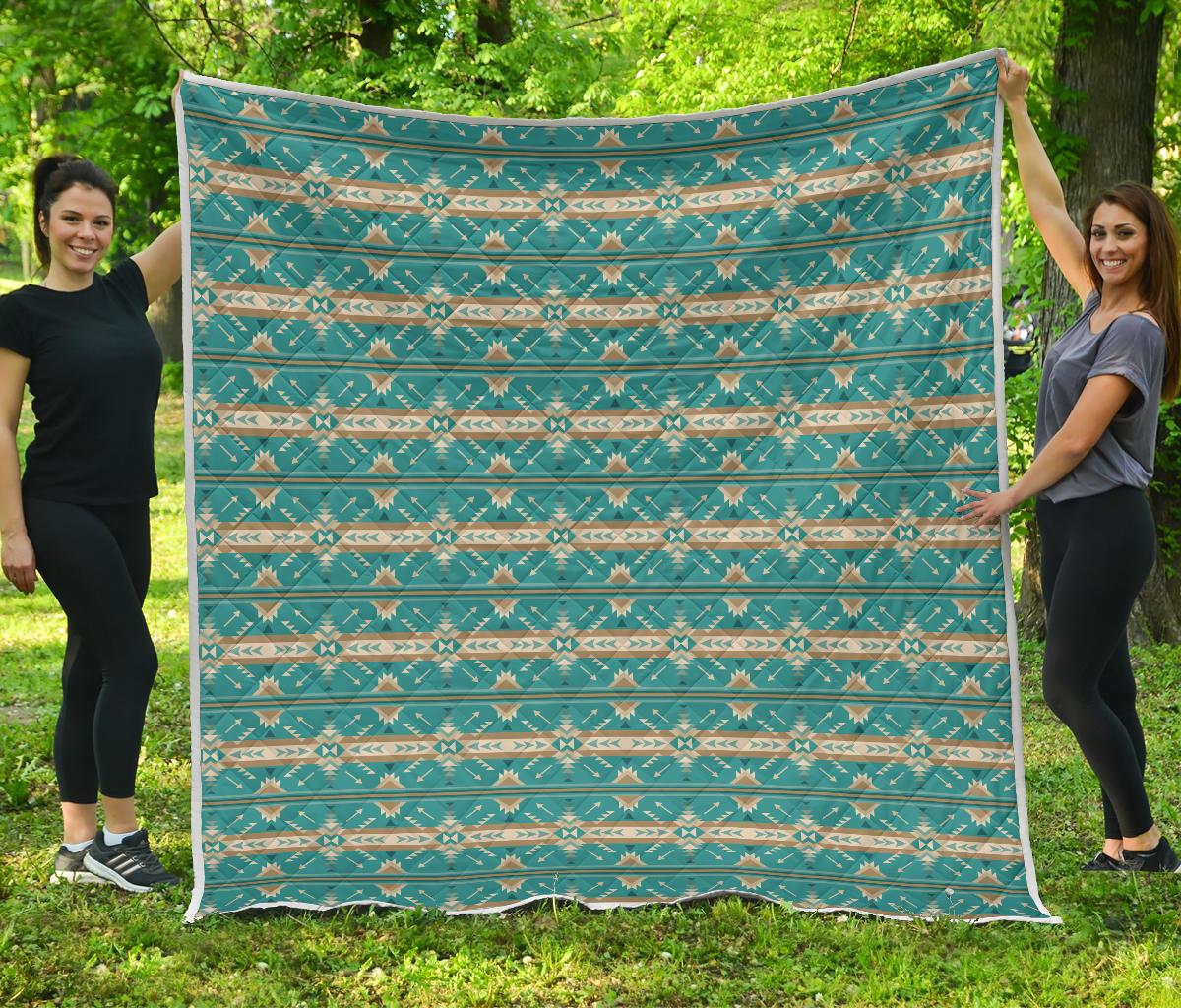 Southwest Native Design Themed Print Premium Quilt-JTAMIGO.COM