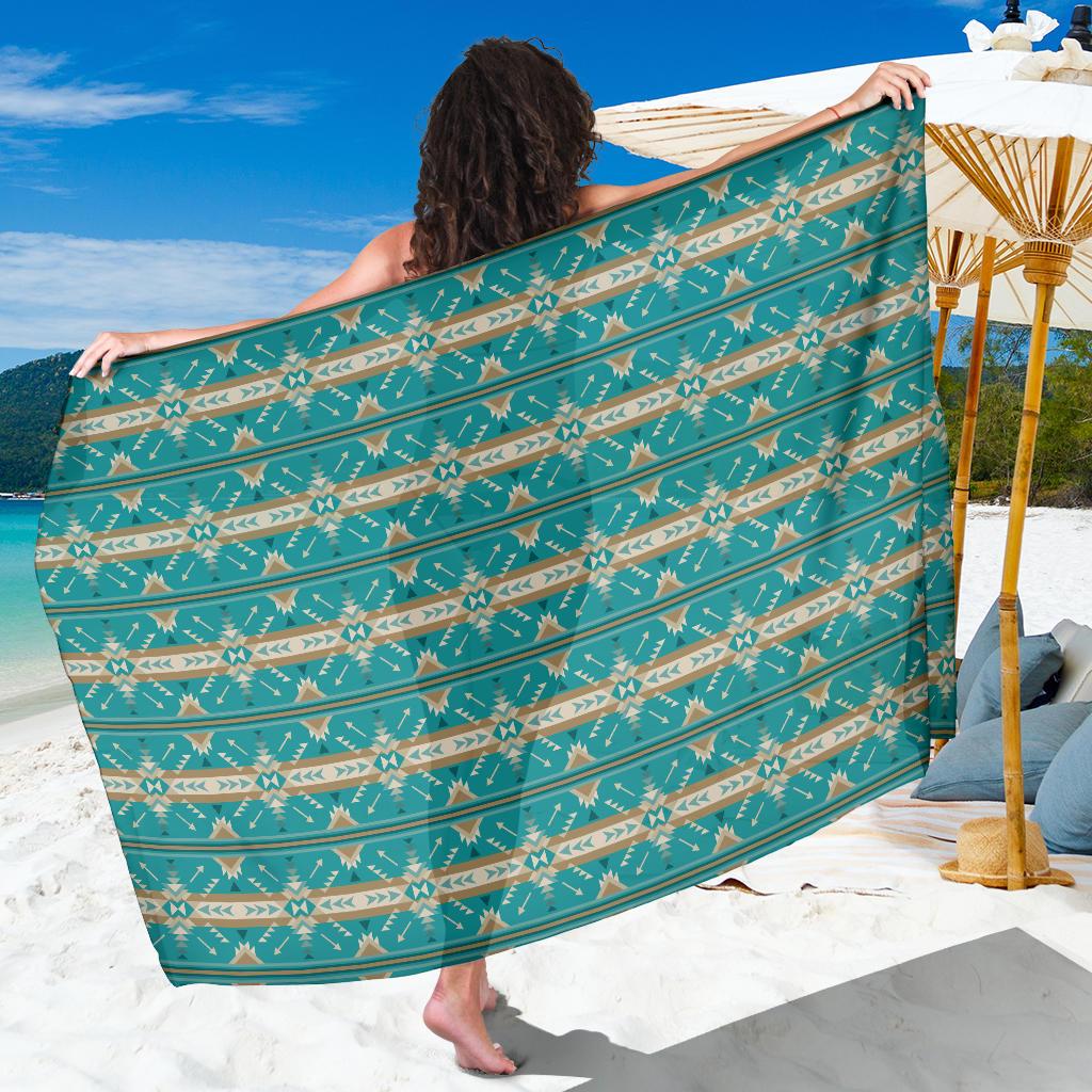 Southwest Native Design Themed Print Sarong Pareo Wrap