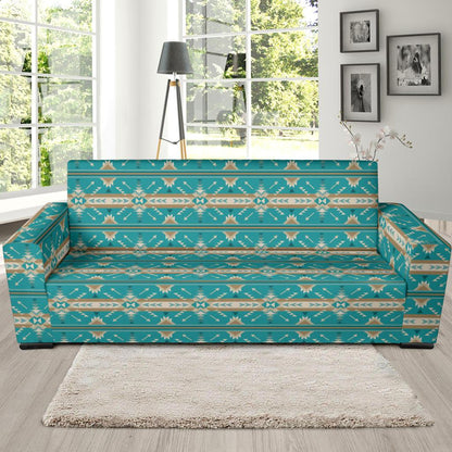 Southwest Native Design Themed Print Sofa Slipcover-JTAMIGO.COM