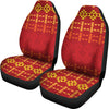 Southwest Red Gold Design Themed Print Universal Fit Car Seat Covers