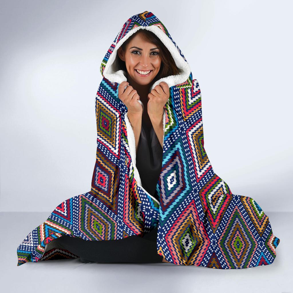 Southwestern Design Hooded Blanket-JTAMIGO.COM