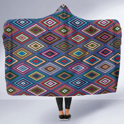 Southwestern Design Hooded Blanket-JTAMIGO.COM