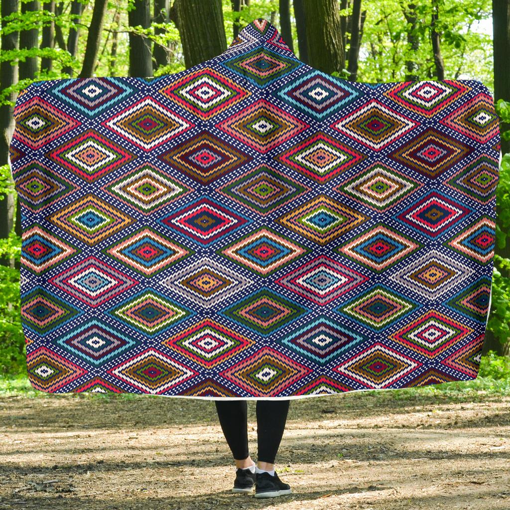 Southwestern Design Hooded Blanket-JTAMIGO.COM