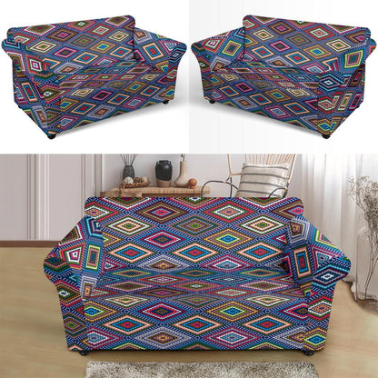Southwestern Design Loveseat Slipcover-JTAMIGO.COM